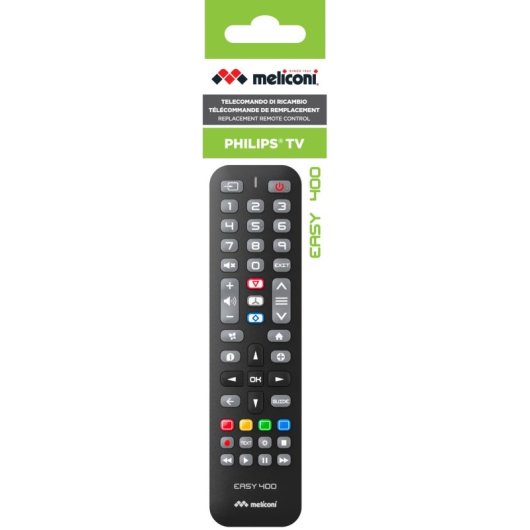 Mando a distancia Meliconi Easy 400 Philips Negro