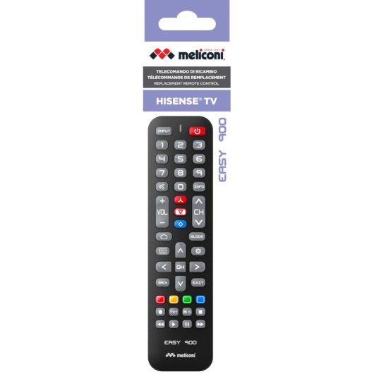 Mando a distancia Meliconi 808064 TV IR inalámbrico Negro