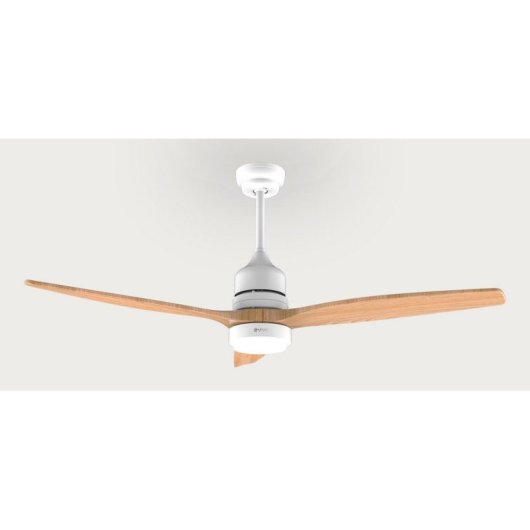 Ventilador de Techo con Luz Evvo Home V540 Wood 40W 132cm 6 Velocidades Motor DC Mando Temporizador Invierno