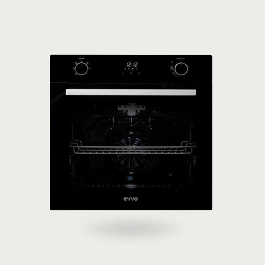 Horno Multifunción Evvo Home H20 72L 60cm Hidrolítico A Vapor Triple Cristal Negro
