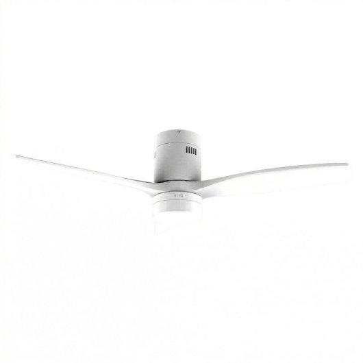 Ventilador de Techo con Luz Evvo Home V553 White 40W 132cm 6 Velocidades Motor DC Silencioso Mando Temporizador Función Invierno