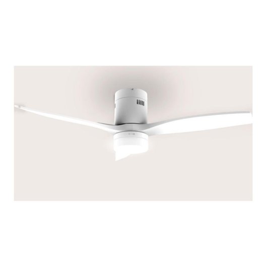 Ventilador de Techo con Luz Evvo Home V553 White 40W 132cm 6 Velocidades Motor DC Silencioso Mando Temporizador Función Invierno