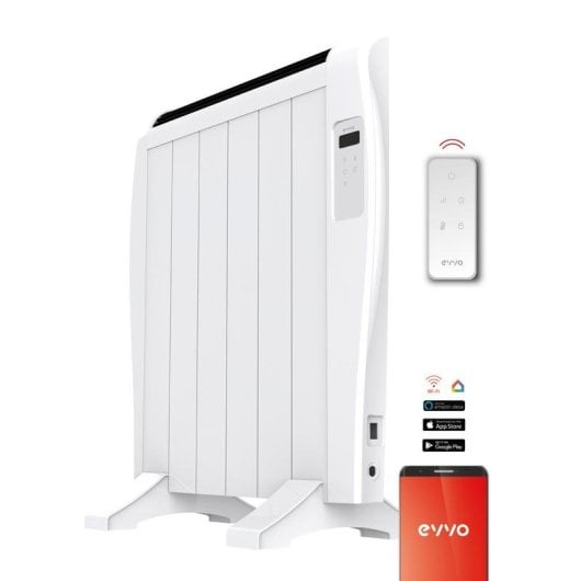 Thermischer Heizkörper Evvo C6 900W 6 Elemente Wifi Fernbedienung Weiß