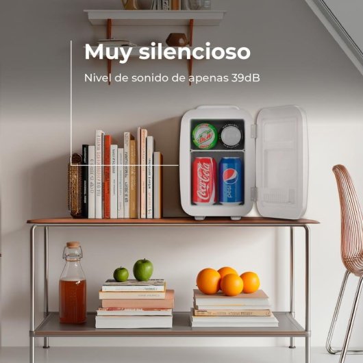 Nevera portátil Evvo F4WH Retro Blanca 4 litros Frío y Calor