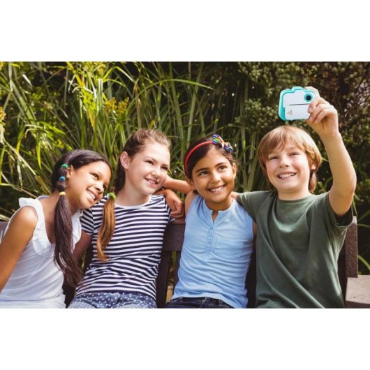 Fotocamera Istantanea Canal Toys Photo Creator Flash MicroSD 4 GB Turchese Bianco