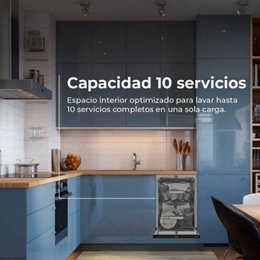 Lavavajillas Evvo Home Di.3 Slim 10 cubiertos D con apertura automática