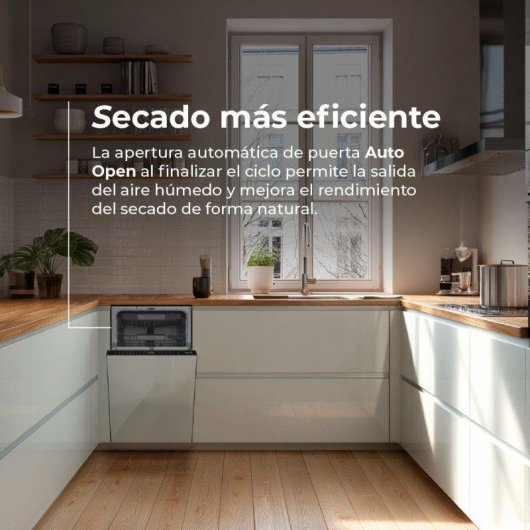 Lavavajillas Evvo Home Di.4 Slim 11 cubiertos C con apertura automática