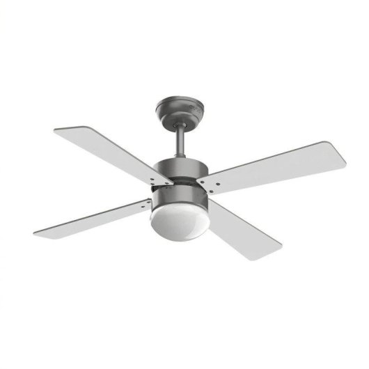 Ventilador de Techo con Luz Evvo Home V415 Steel 56W 106cm 3 Velocidades Motor de Cobre Silencioso Función Invierno