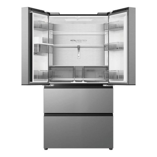 Réfrigérateur Américain Haier HFR59F18CWMM Total No Frost 182,5cm 700L C Inox IA