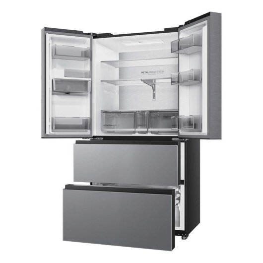 Réfrigérateur Américain Haier HFR59F18CWMM Total No Frost 182,5cm 700L C Inox IA