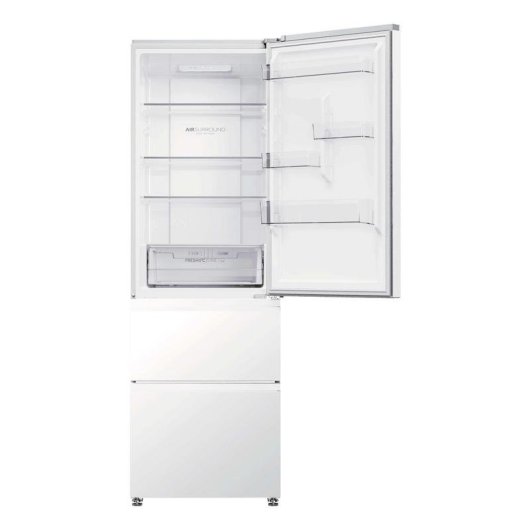 Frigorífico Combi Haier 3D 60 No Frost Clase C 185cm 340L Blanco