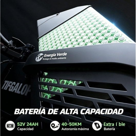Bicicletta Elettrica Tifgalop F7 Doppio Motore 2000W
