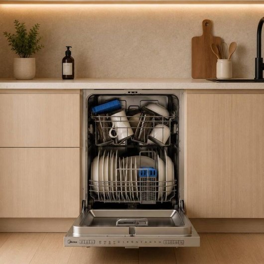 Lavavajillas Midea MDWEB1004LS-W 10 servicios E con WiFi y AquaStop