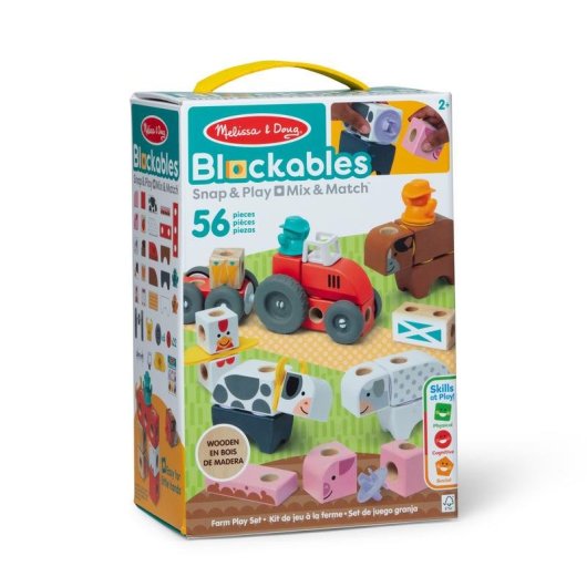 Melissa & Doug Blockables Granja 6074894 56 pièces