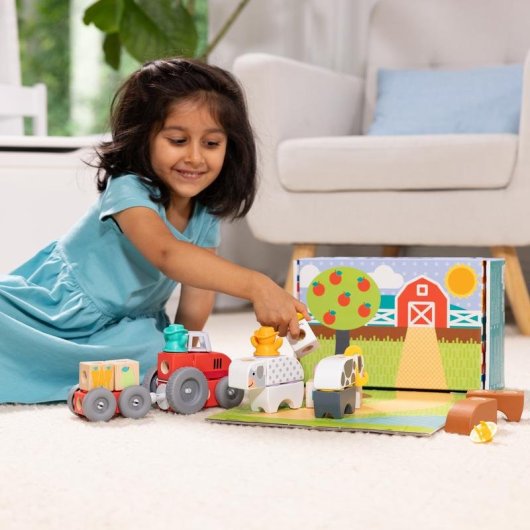 Melissa & Doug Blockables Granja 6074894 56 pièces