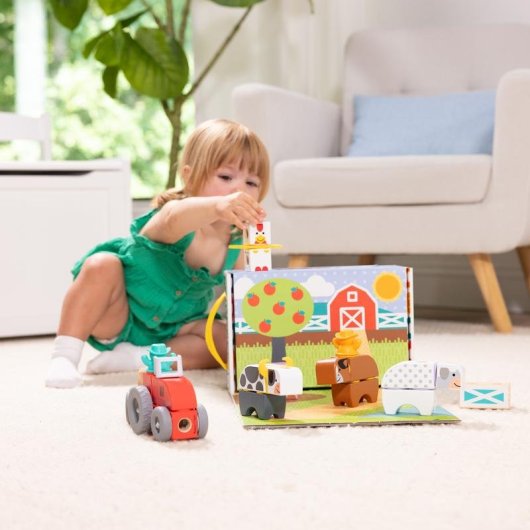 Melissa & Doug Blockables Granja 6074894 56 pièces