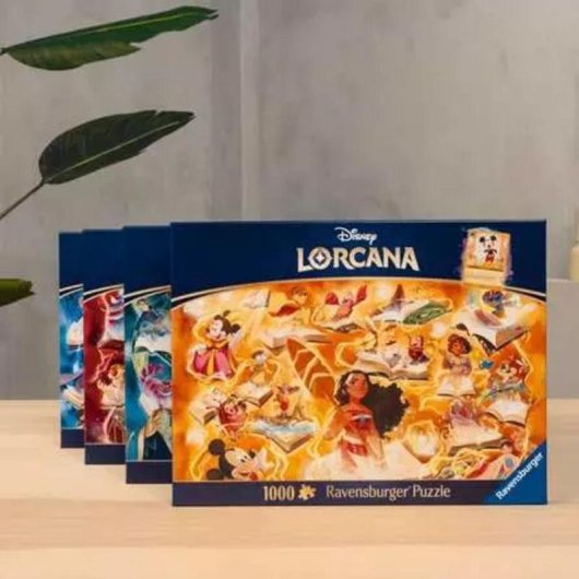 Puzzle Ravensburger 12001622 Glimmers of The Realm Amethyst 1000 pezzi Disney Lorcana