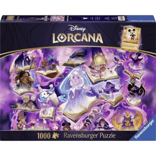Puzzle Ravensburger 12001622 Glimmers of The Realm Amethyst 1000 pezzi Disney Lorcana