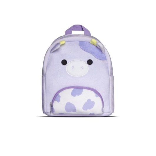 Mochila infantil Squishmallows Bubba Novelty vaca felpa lila