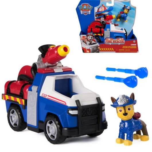 Police Car PAW Patrol Chase Fire Rescue mit Figur und Launcher
