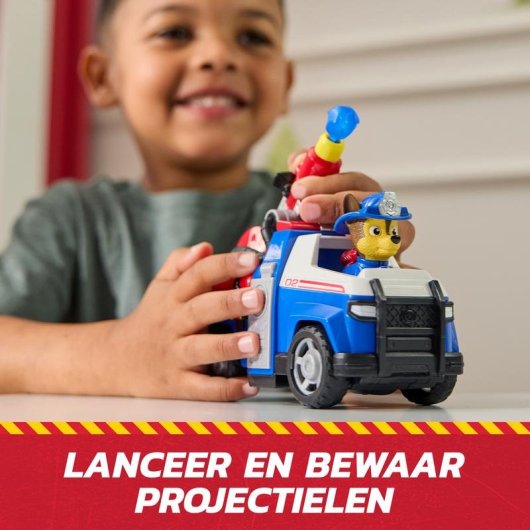 Police Car PAW Patrol Chase Fire Rescue mit Figur und Launcher