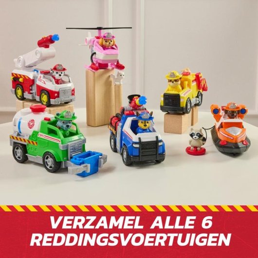 Police Car PAW Patrol Chase Fire Rescue mit Figur und Launcher