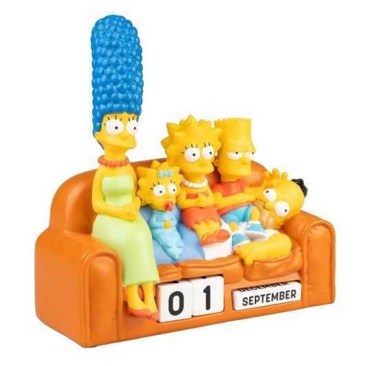 Calendario Perpetuo 3D de Resina Los Simpson ERIK Multicolor