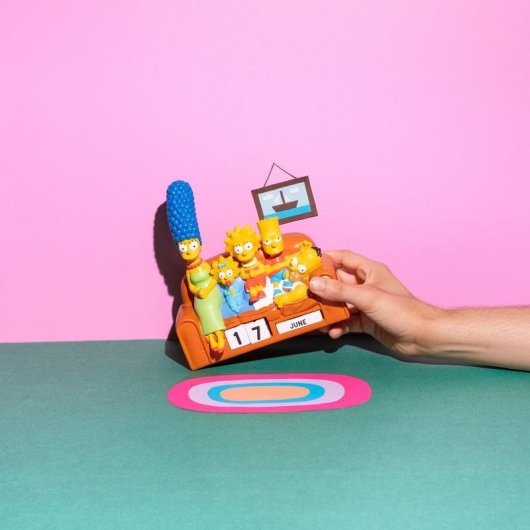 Calendario Perpetuo 3D de Resina Los Simpson ERIK Multicolor