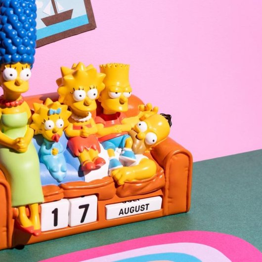 Calendario Perpetuo 3D de Resina Los Simpson ERIK Multicolor