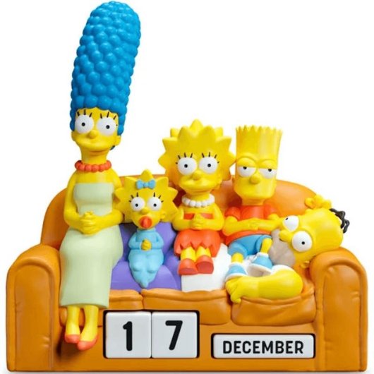 Calendario Perpetuo 3D de Resina Los Simpson ERIK Multicolor
