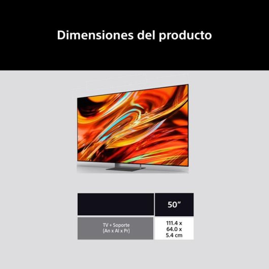 TV Sony Mini LED BRAVIA 7 II K50XR792PB 50" 4K UltraHD 120Hz Smart TV Google TV Dolby Vision