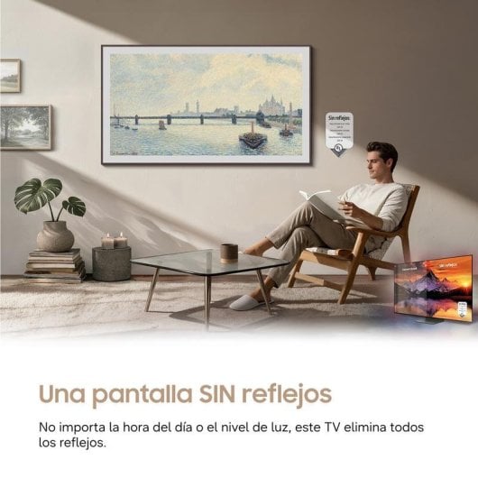 TV Samsung QLED The Frame LS03HE 43" 4K UltraHD 60Hz Smart TV Tizen HDR10+ Antiriflesso Art Mode