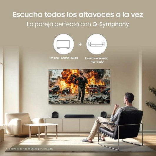 TV Samsung QLED The Frame LS03HE 43" 4K UltraHD 60Hz Smart TV Tizen HDR10+ Antiriflesso Art Mode