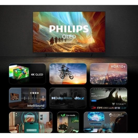 TV Philips QLED 43PQS7801/12 43" 4K UltraHD 60Hz Smart TV Titan OS HDR10+ Dolby Atmos
