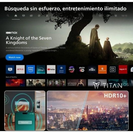 TV Philips QLED 43PQS7801/12 43" 4K UltraHD 60Hz Smart TV Titan OS HDR10+ Dolby Atmos
