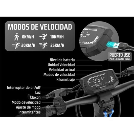 Patinete eléctrico Zwheel ZLion Duo 1000W 50km Suspensión y frenos disco Negro