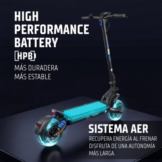 Patinete eléctrico Zwheel ZLion Duo+ 2x500W Autonomía 60km Ruedas 10" Off-Road Negro
