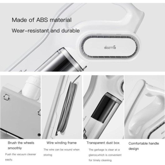 Aspiradora con Bolsa Deerma DX700 600W 25kPa 0,8L Accesorios Blanco