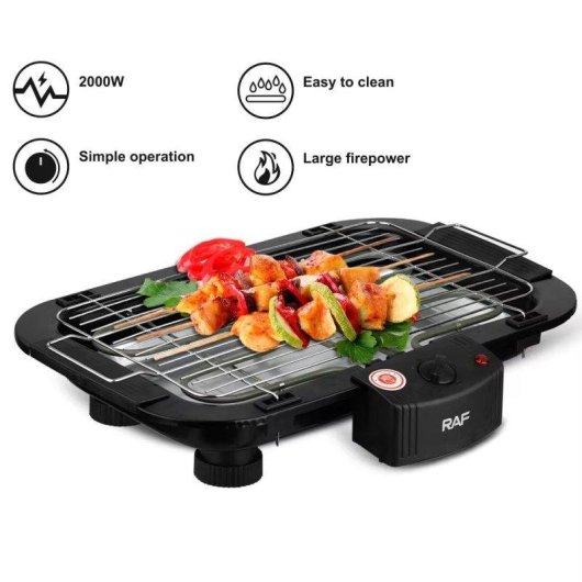 Plancha Eléctrica Teppanyaki Blossom 6 Personas 1800W Negro
