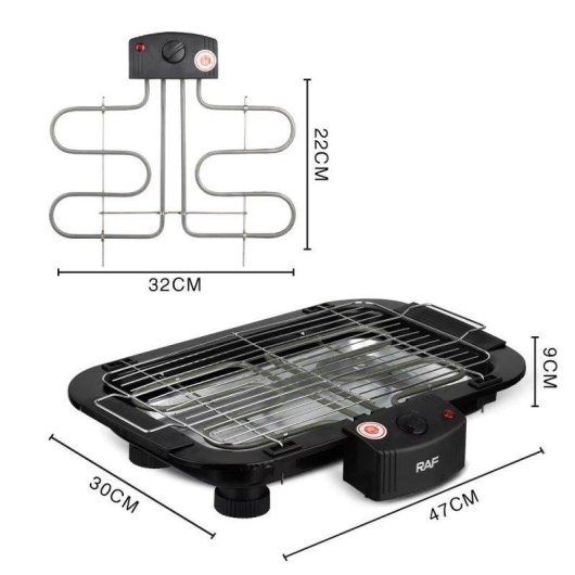 Plancha Eléctrica Teppanyaki Blossom 6 Personas 1800W Negro