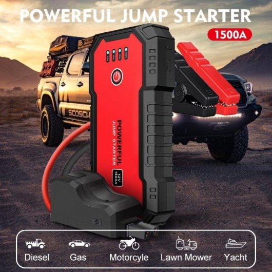 Starthilfe Blossom 12V 2000A 20000mAh Wasserdicht Powerbank LED