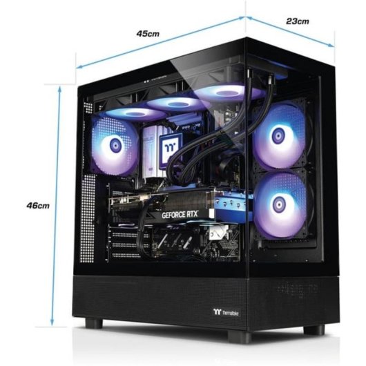 Desktop-PC Thermaltake PC-000141-DE AMD Ryzen 7 7800X3D 32GB 1TB SSD RTX 5070 Ti Windows 11 Pro