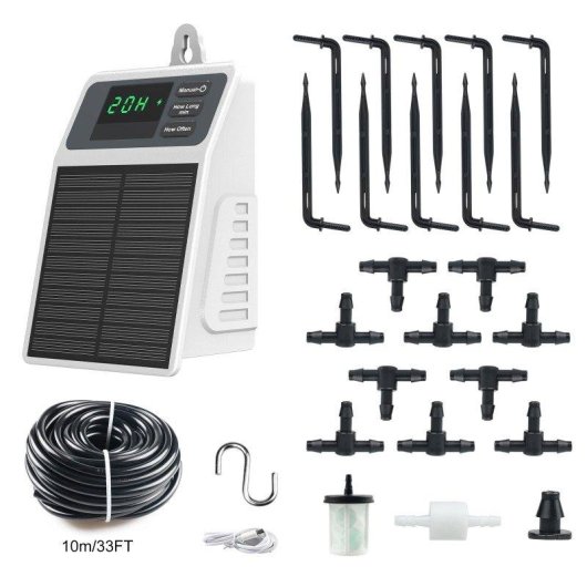Programador de riego solar Blossom con LCD y batería recargable 2200mAh