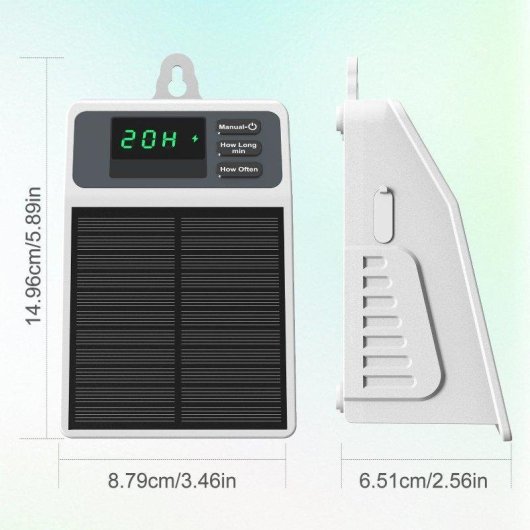 Programador de riego solar Blossom con LCD y batería recargable 2200mAh