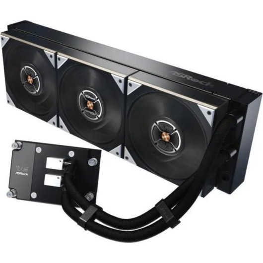 Flüssigkeitskühlung ASRock WS TR 360D 360mm 1 Lüfter Doppelpumpen Alarm