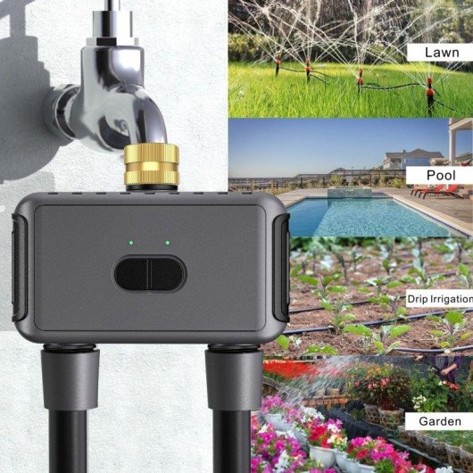 Programador de riego solar Blossom 2 Zonas con batería recargable