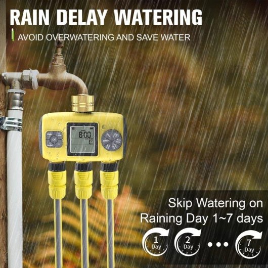 Programmierer fuer Bewasserung Blossom LCD 3 Zonen Gelb