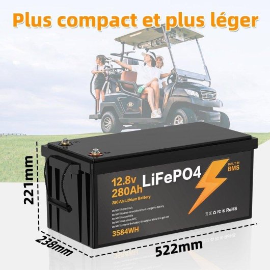 Stazione di energia Blossom 3584Wh 12V BMS IP67 per campeggio e barche