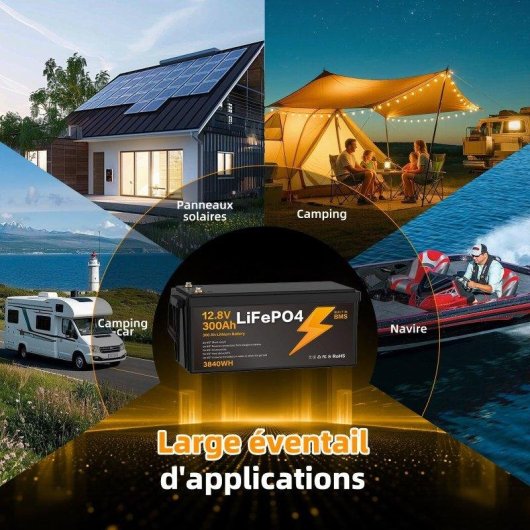 Stazione di energia Blossom 3840Wh 12V BMS IP67 per campeggio e barche