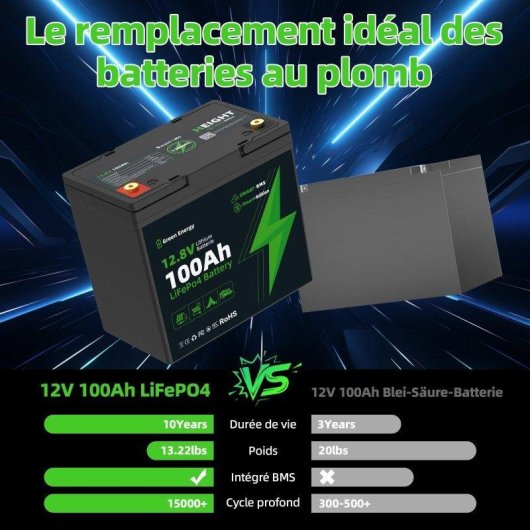 Stazione di energia Blossom BZ0028-MINI-100Ah 1280Wh Batteria LiFePO4 Bluetooth IP67